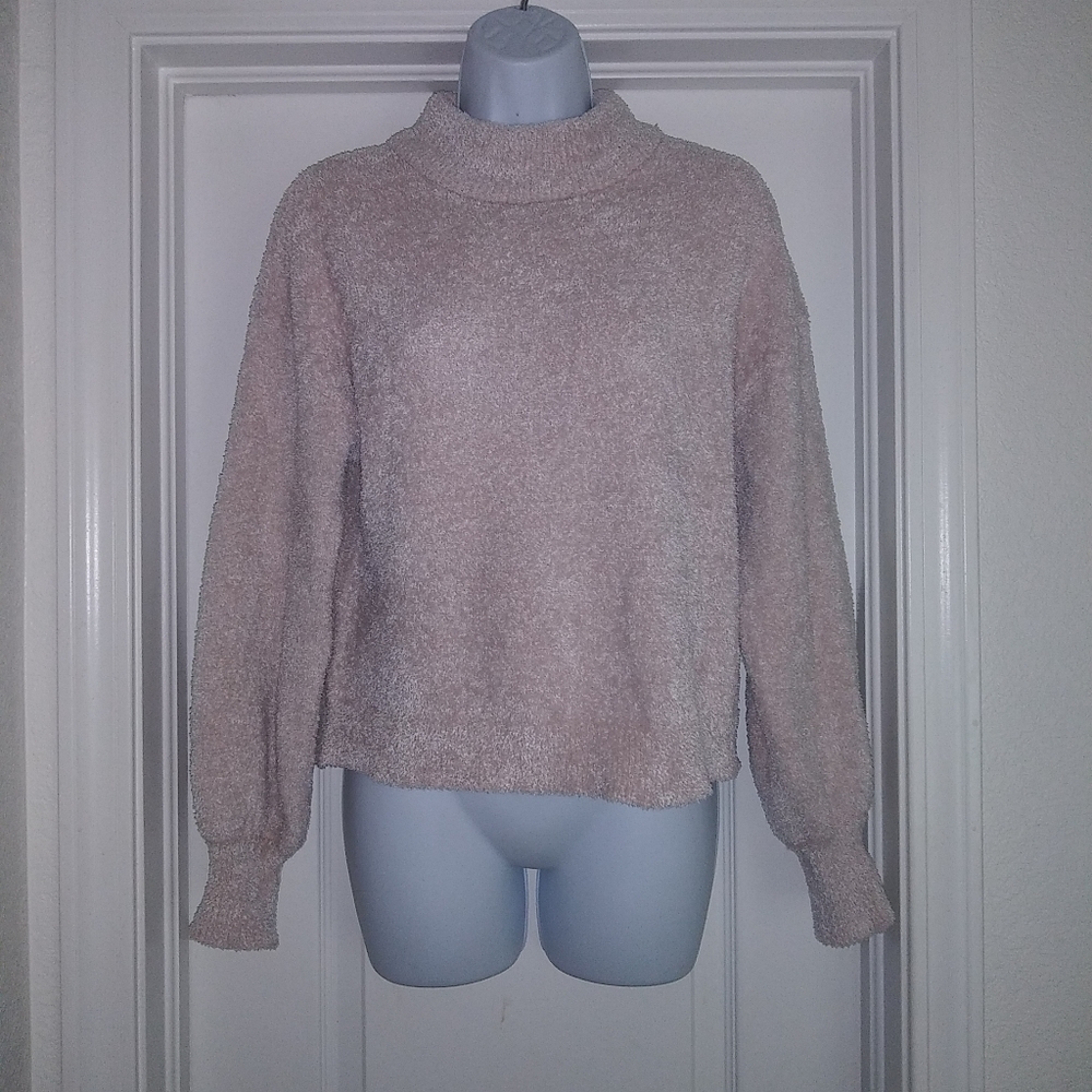 Code x Mode Fuzzy Soft Mock Neck Sweater